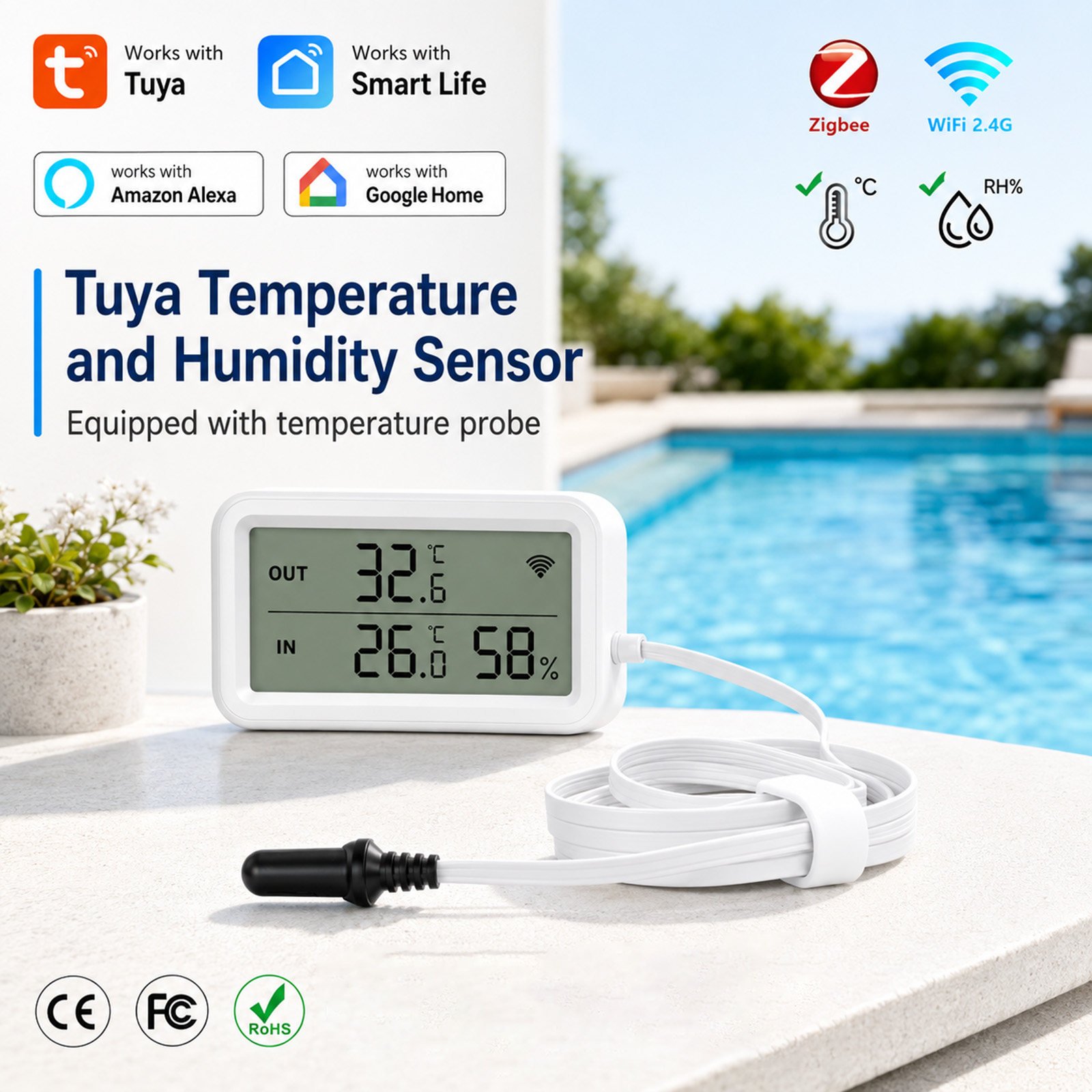 Zewnętrzny wodoodporny czujnik – Digital Hygrometer Probe recenzja i cena