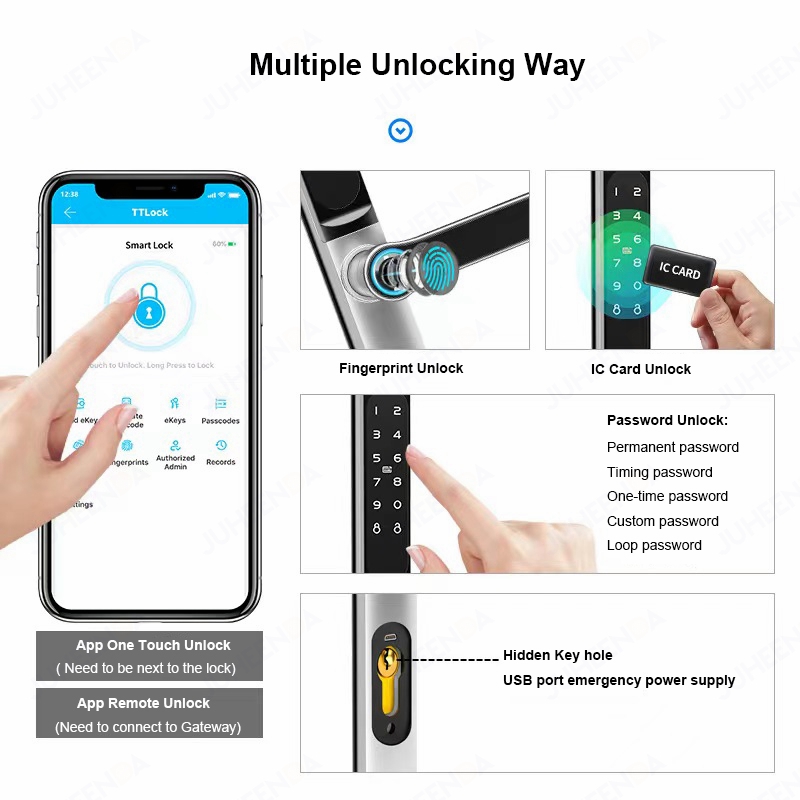 Aplikacja TTLock Inteligentny  – Glass Door Hinge recenzja i cena